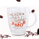 Caneca Café Da Manha De Vidro 360ml